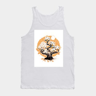 Japanese Art - Gold Tree Tank Top